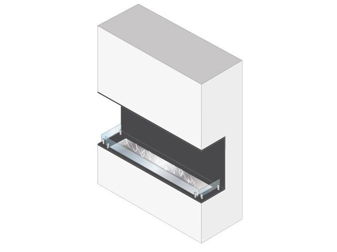 Foco Three - 3-sided bioethanol fireplace