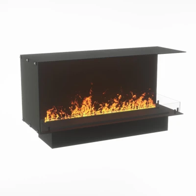 Foco Myst Corner Right 1200 Foco By Bio Fireplace Group