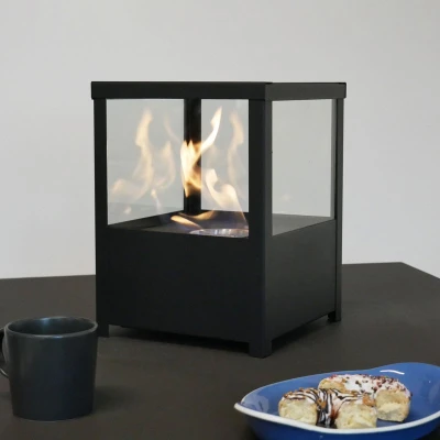 Ethanol Tischfeuer Quadratisch | Bioethanol-Kamin-Shop.de Quadratischer Lanto-Biokamin