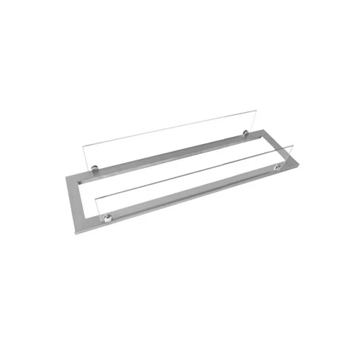 Rahmen mit Rand und Glas | Für 60cm hohen Feuerraum Stahlrahmen mit Glas für 60 cm Feuerraum