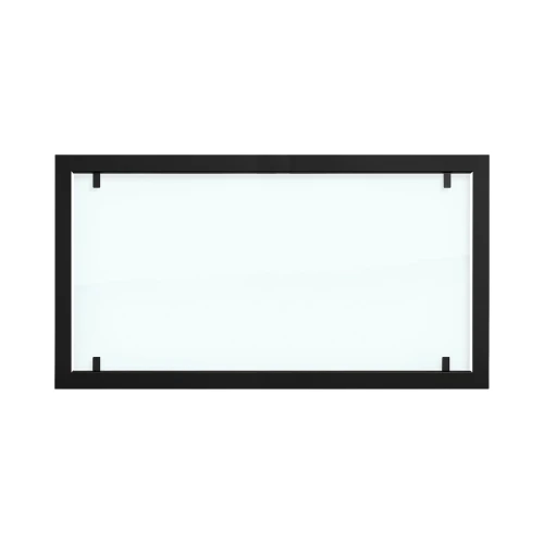 Außenseitenrahmen für Foco 1100 mit komplettem Sicherheitsglas | Foco Fires hier kaufen Außenrahmen aus schwarzem Stahl mit Vollglas für Foco 1100 Bio-Kamine.