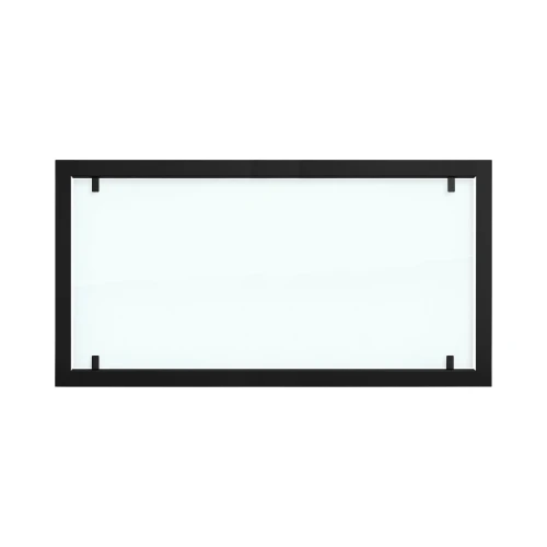 Außenrahmen für Foco 1200 mit Voll-Glas | Foco Fires hier kaufen Außenrahmen aus schwarzem Stahl mit Vollglas für Foco 1200 Bio-Kamine.
