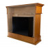 Traditioneller Ethanol Kamin Holzfinish 