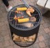 Transportierbares Feuerfass mit Grill