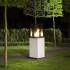 Outdoor Gaskamin weiß mit Fernbedienung