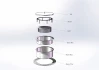 Runder Outdoor Bioethanol Brenner