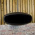 Schwarzer UFO-60 handgefertigter Bioethanol Deckenkamin 