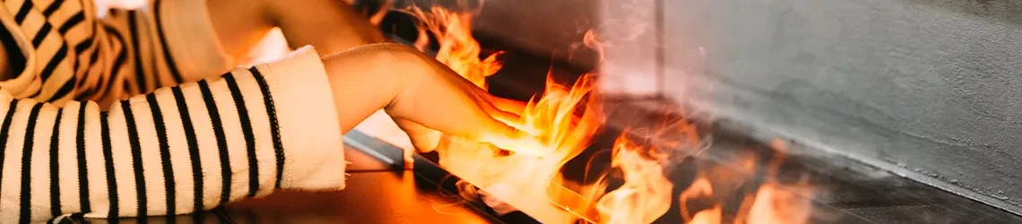 Wasserdampf Kamin
